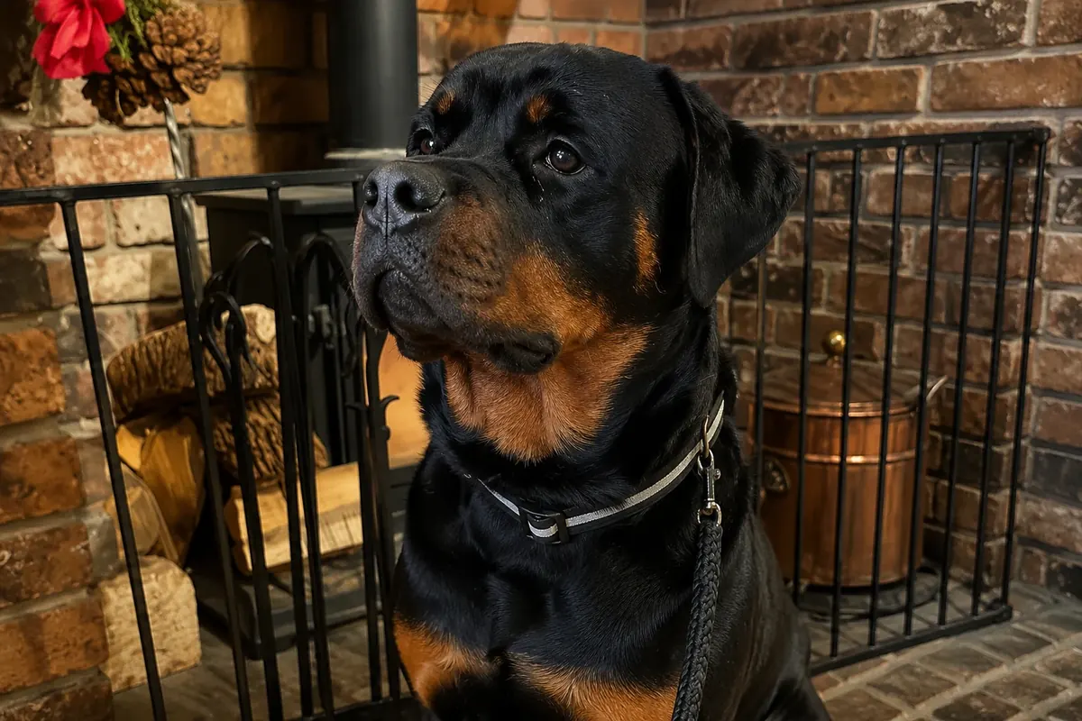 Chopper settled and confident in his new home