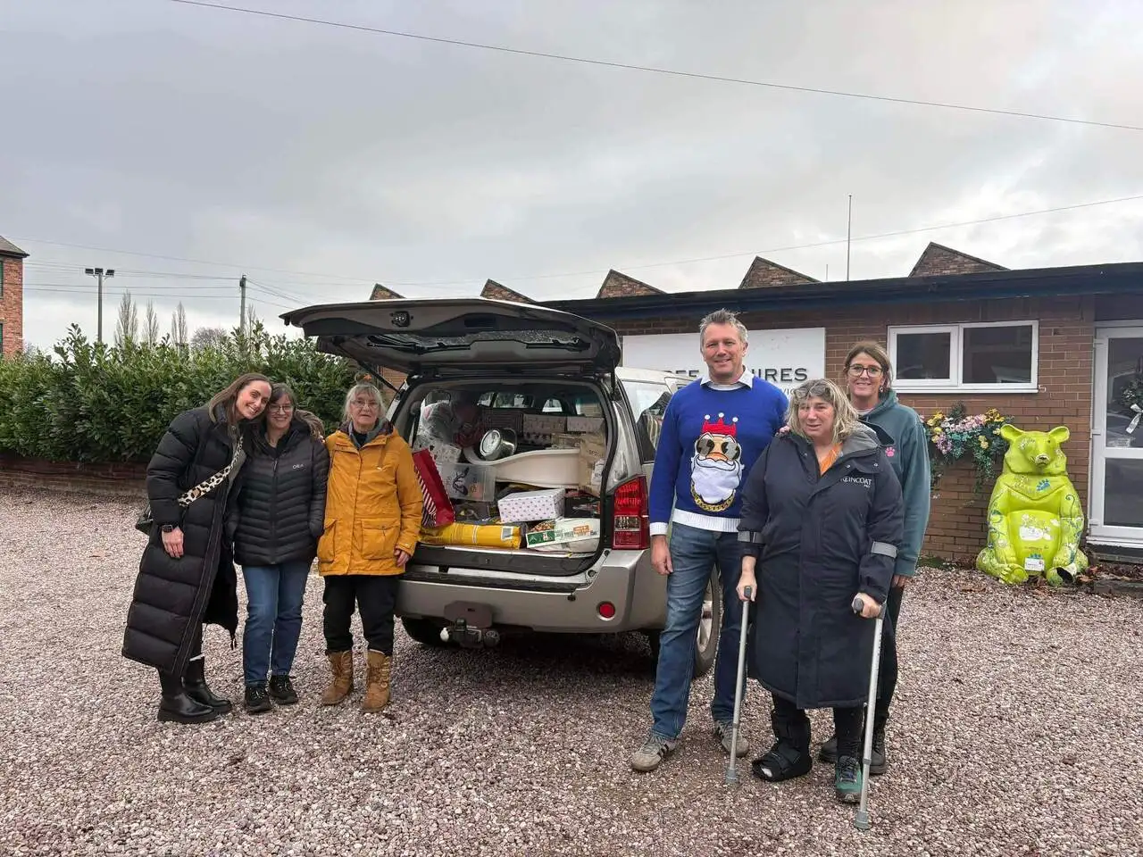 Community donations at Congleton Dog Rescue
